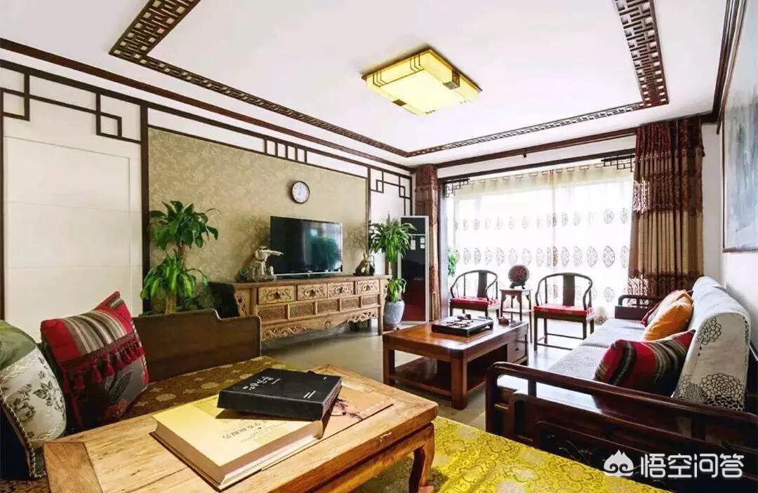 最新装修吊顶效果图大全-装修客厅不吊顶，走一圈宽石膏线好看吗？还有哪些好的建议？