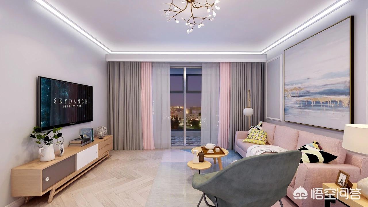 最新装修吊顶效果图大全-装修客厅不吊顶，走一圈宽石膏线好看吗？还有哪些好的建议？