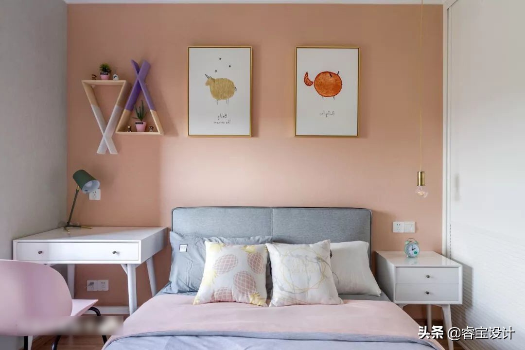 家装设计图效果图卧室怎么画-两个卧室中间是卫生间装修效果？