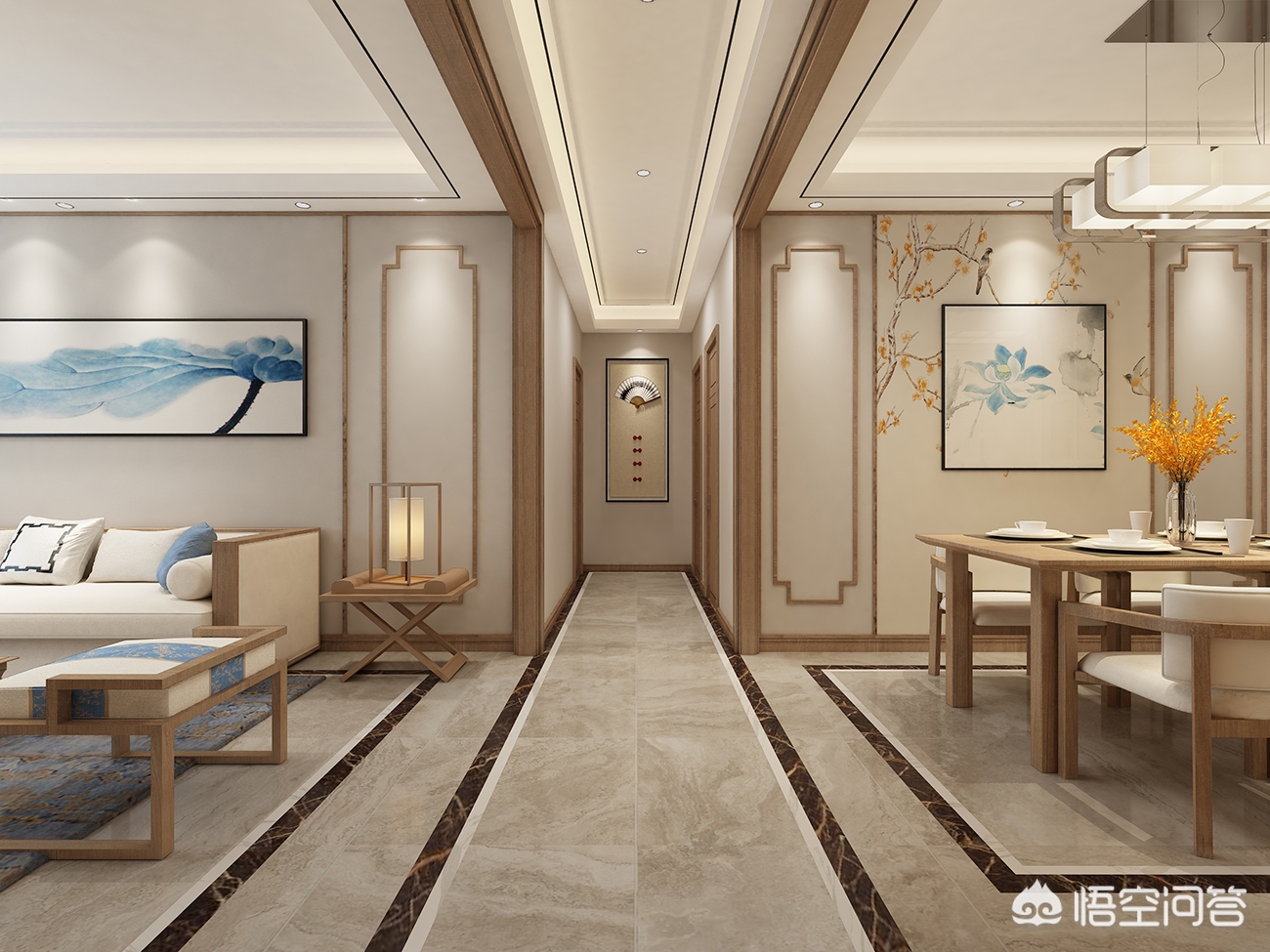 最新装修吊顶效果图片-双眼皮吊顶和单眼皮吊顶的区别？