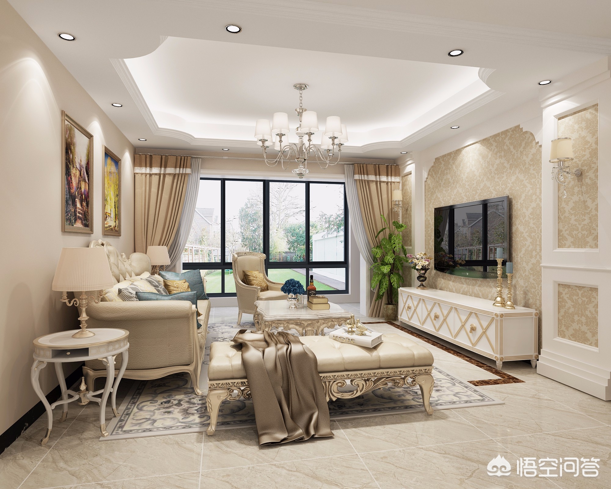 最新装修吊顶效果图片-双眼皮吊顶和单眼皮吊顶的区别？