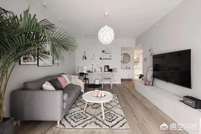 家庭装修吊顶效果图-装修客厅不吊顶，走一圈宽石膏线好看吗？还有哪些好的建议？