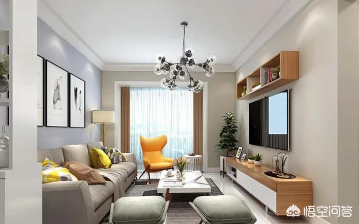 家庭装修吊顶效果图-装修客厅不吊顶，走一圈宽石膏线好看吗？还有哪些好的建议？