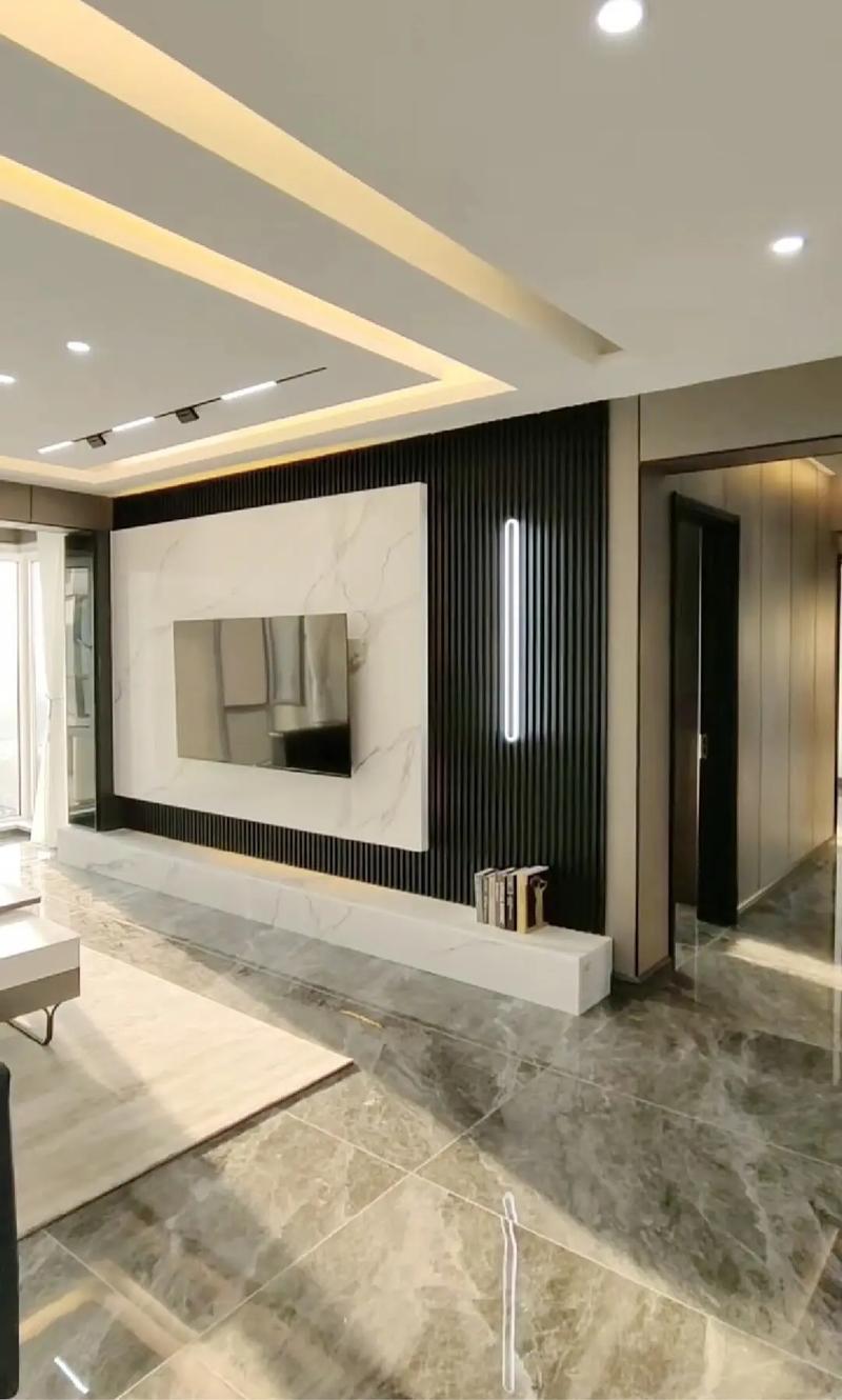 装修墙图案-2021房子装修大厅墙壁流行什么？