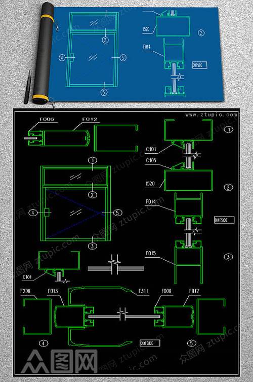 家装施工图纸怎么看-请问装修图纸门和窗怎么看？
