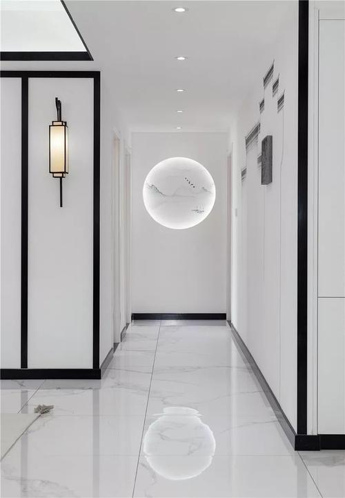 新中式柜子图片大全-中灰色瓷砖新中式什么颜色柜子？