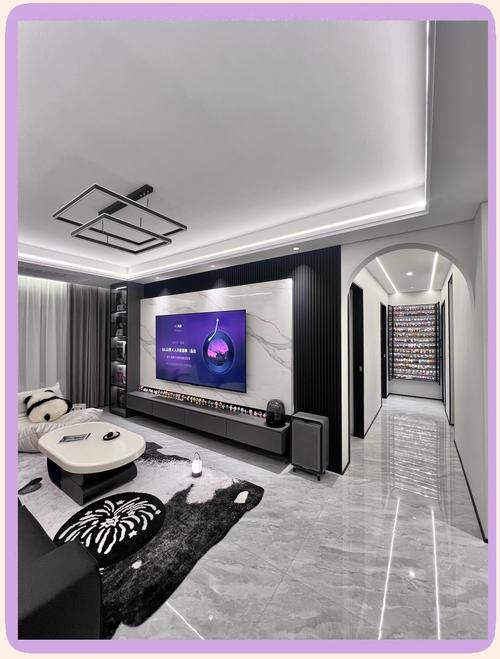 装修双眼皮吊顶图片-双眼皮吊顶和石膏线吊顶区别？